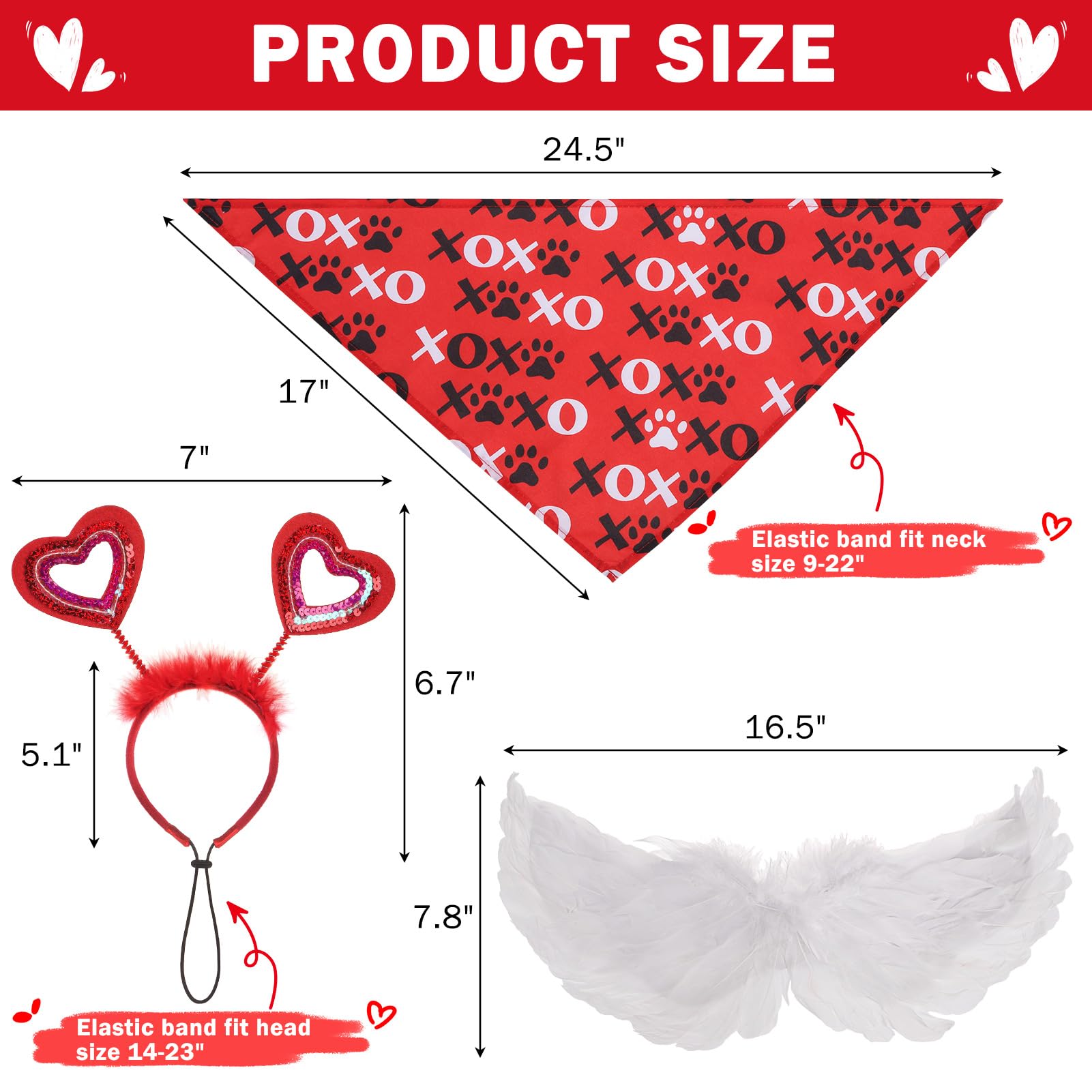 SCENEREAL Valentine dog costume offers versatile dress-up for events and photoshoots.
