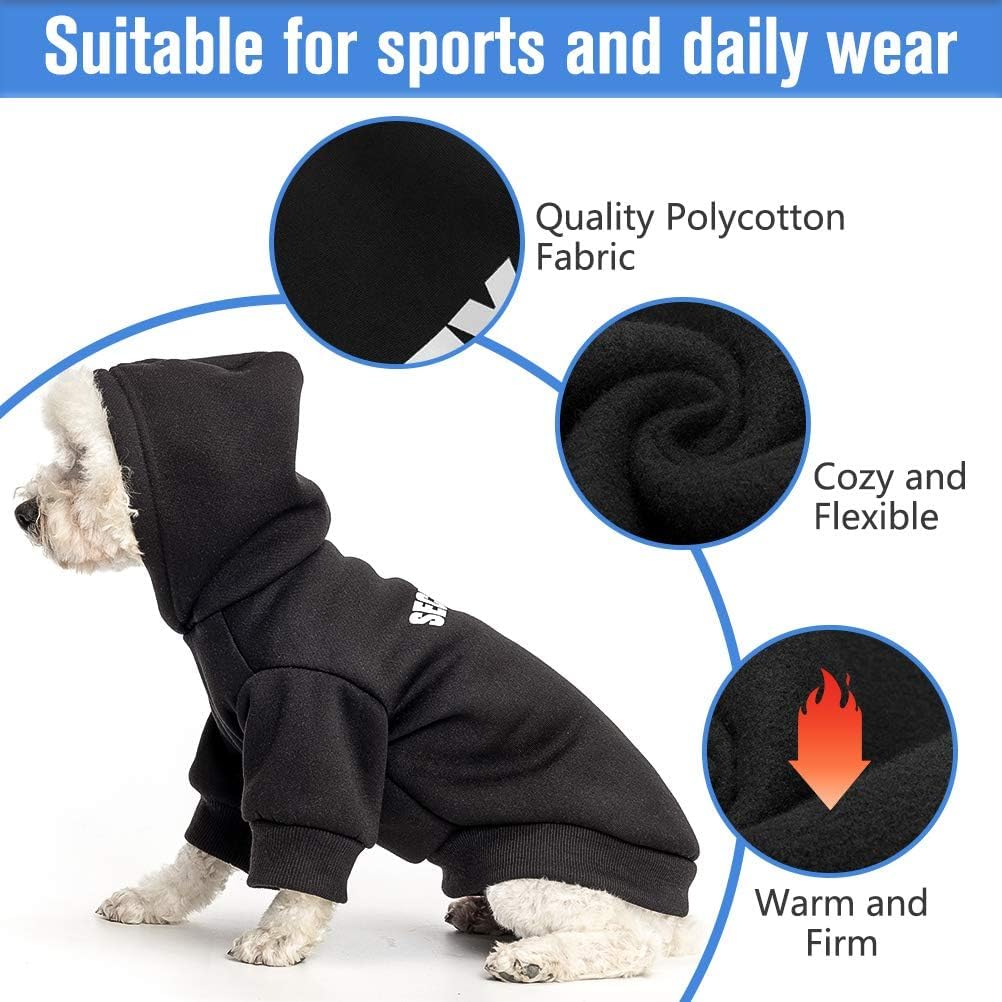 SCENEREAL dog hoodie highlighting leash hole design for secure, convenient walks.