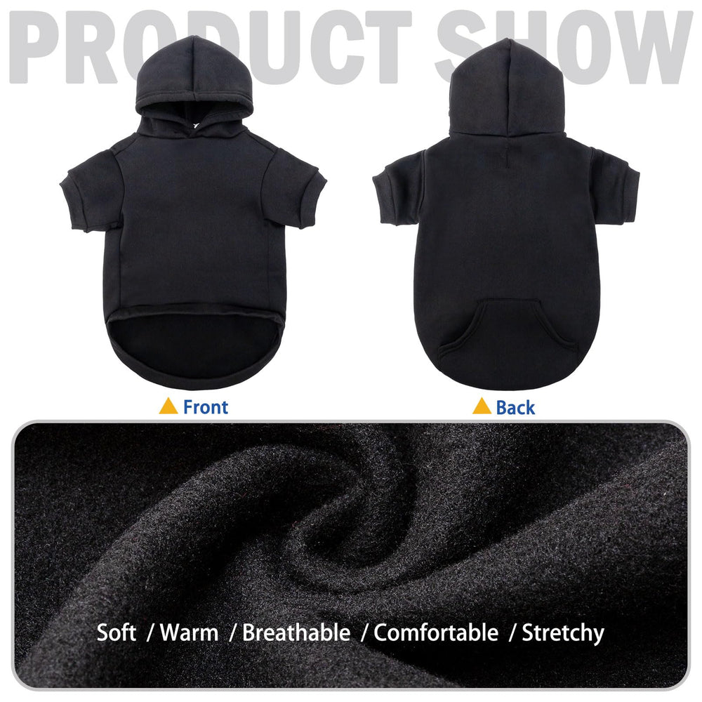 SCENEREAL dog hoodie size chart guide helps select the right fit