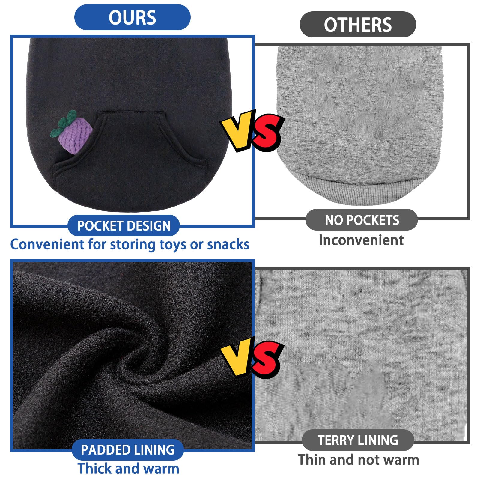 SCENEREAL dog hoodie stretch fabric enables flexible movement during play