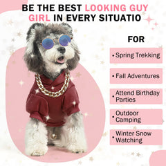 SCENEREAL dog hoodie with hood for extra warmth on cold days