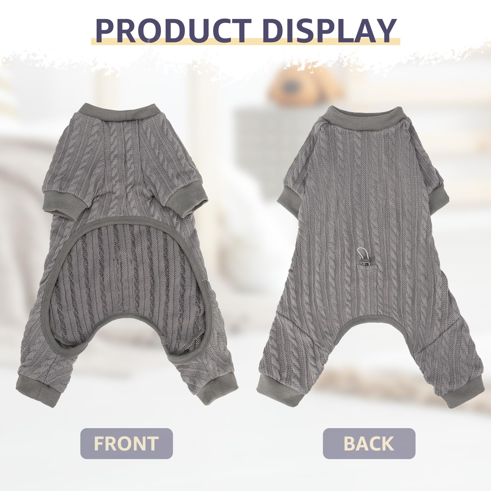 SCENEREAL breathable knit fabric helps all-season wear after grooming sessions.