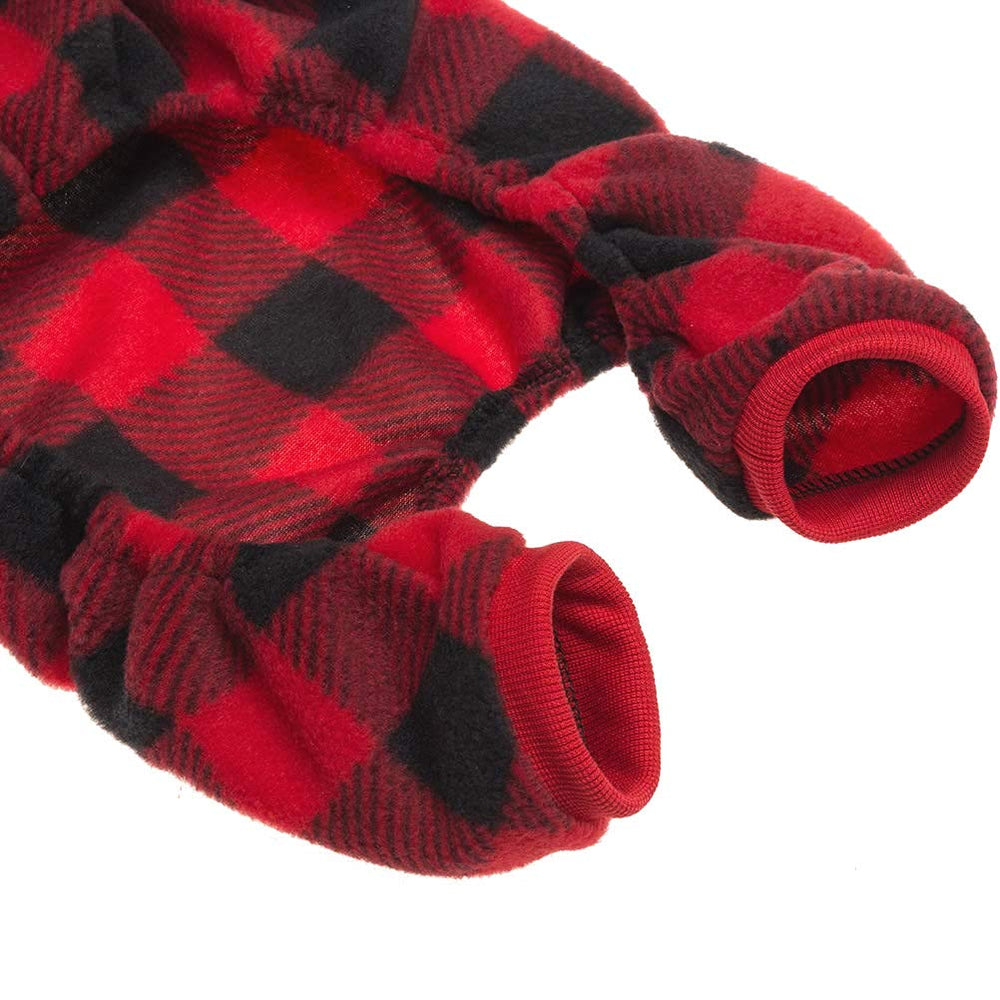 SCENEREAL dog pajamas christmas-ready pose showcases holiday style.