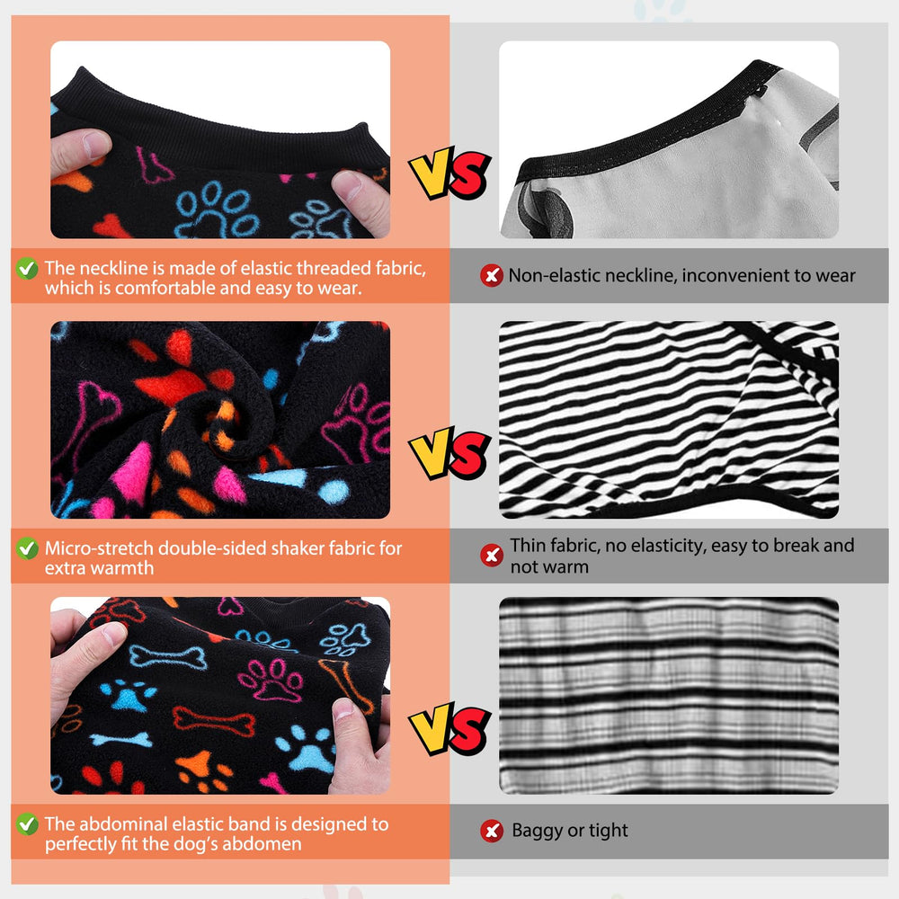 SCENEREAL dog pajamas show elastic waist for secure, comfy fit.