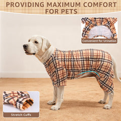 SCENEREAL dog pajamas four-legged opening for easy potty breaks