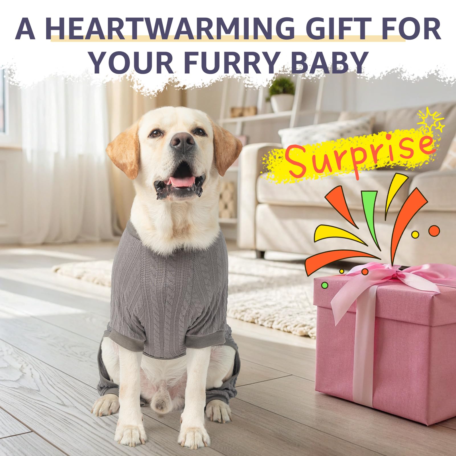 SCENEREAL machine-washable dog pajamas with durable shape retention.