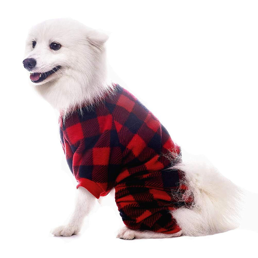 SCENEREAL dog pajamas size-guide-use explains measuring chest for right fit.