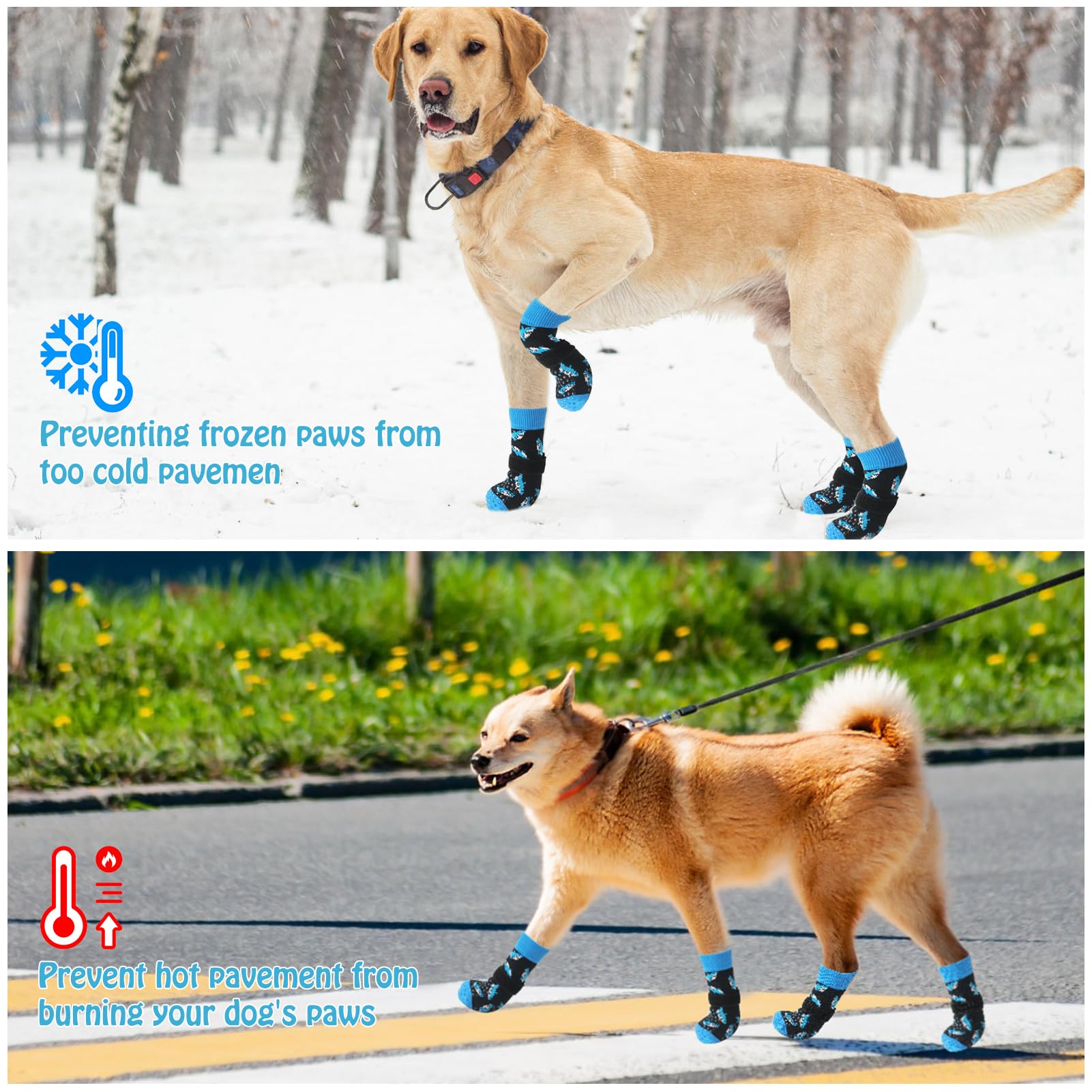 SCENEREAL paw protectors deter licking and keep paws clean indoors.