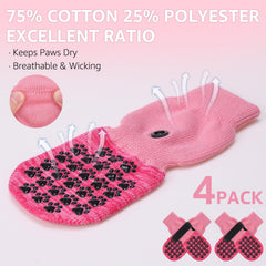 SCENEREAL dog socks breathable fabric keeps paws cool during wear.