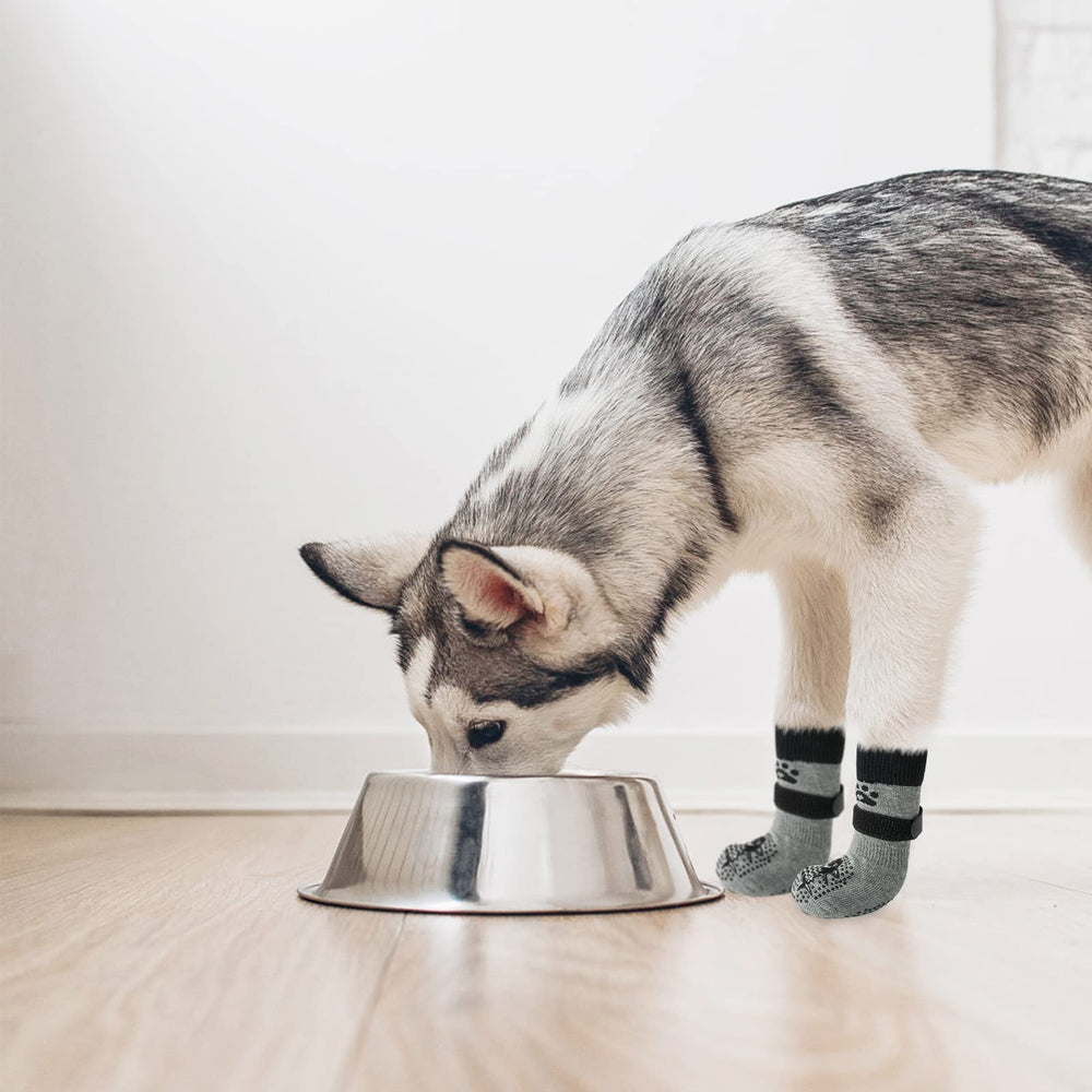 SCENEREAL cold-weather paw protection socks for chilly days.