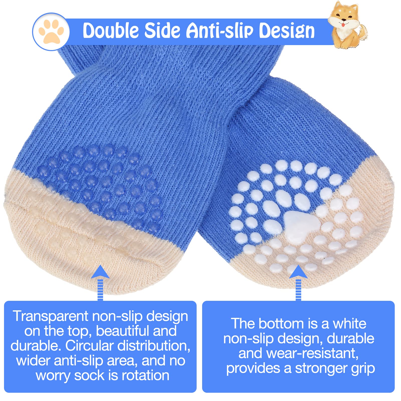 SCENEREAL double-sided anti-slip top and bottom for grip.