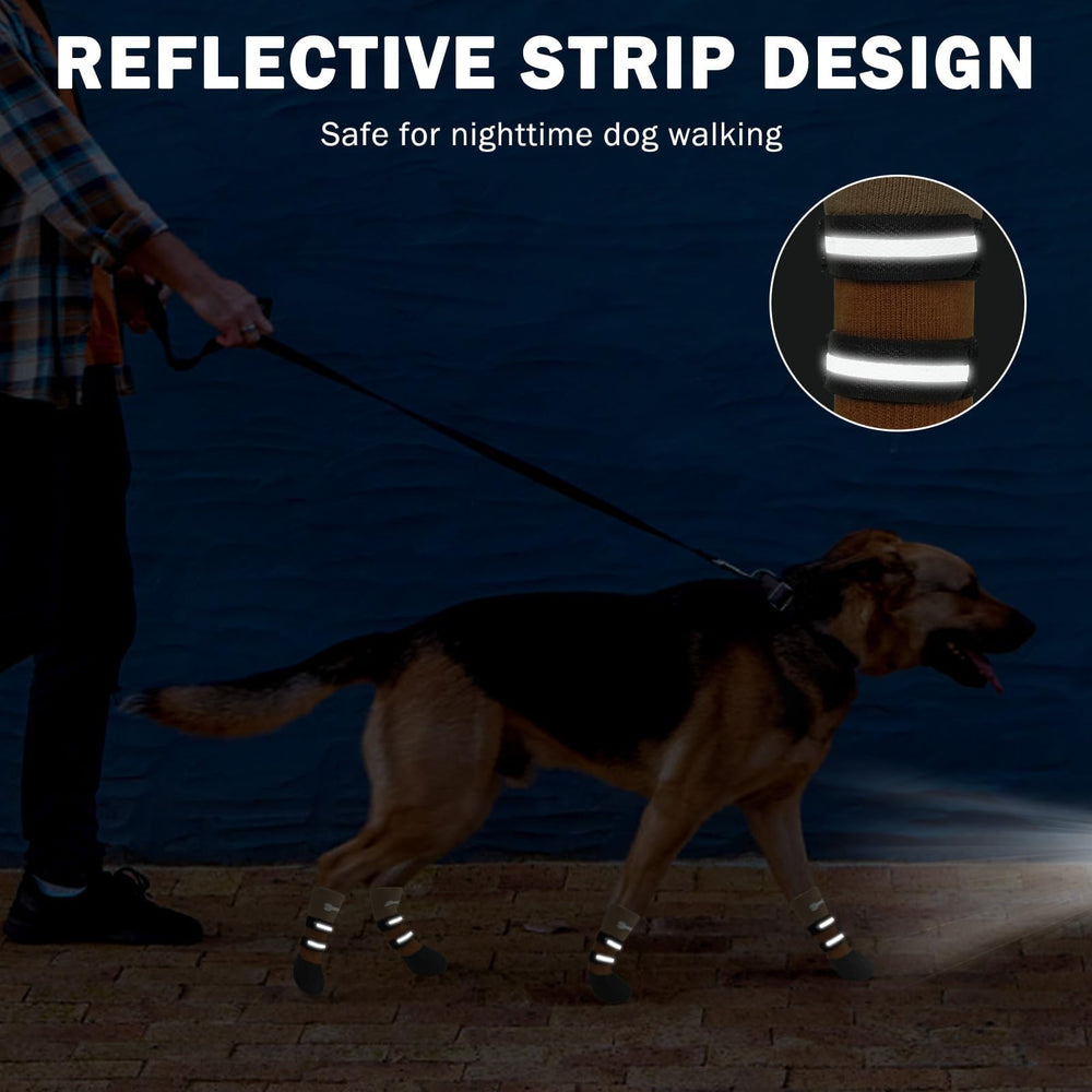 SCENEREAL paw-safe socks protecting furniture and floors.