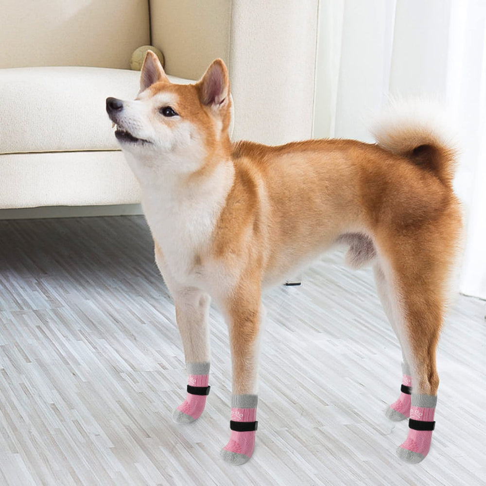SCENEREAL dog socks multi-dog wear, suitable from small to large breeds.