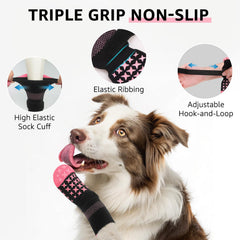 SCENEREAL paw protection socks with soft material for comfy indoor wear