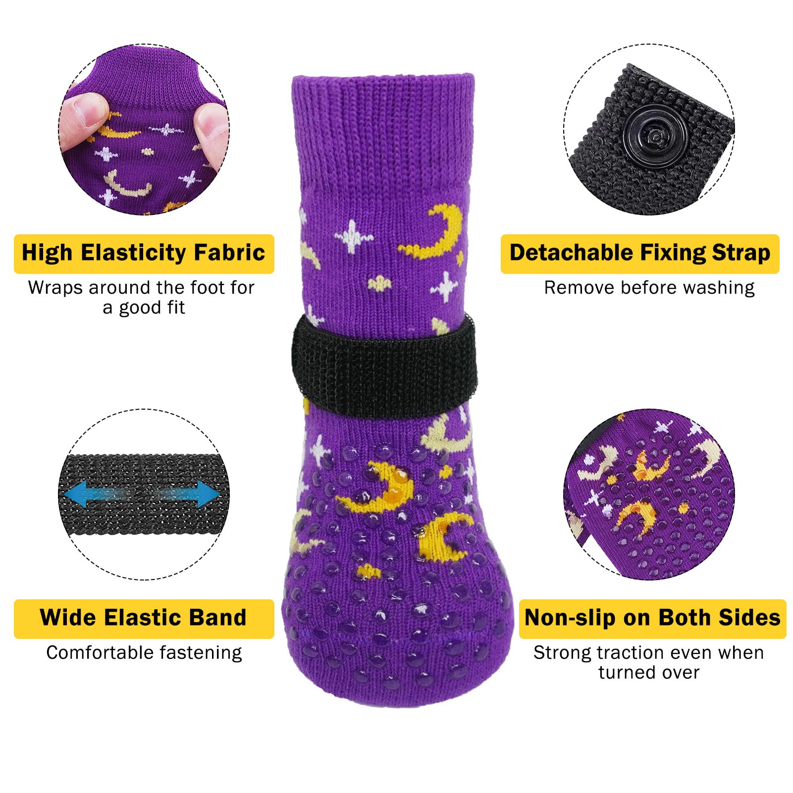 SCENEREAL dog-socks-wound-protection guards paws and prevents licking during irritation.