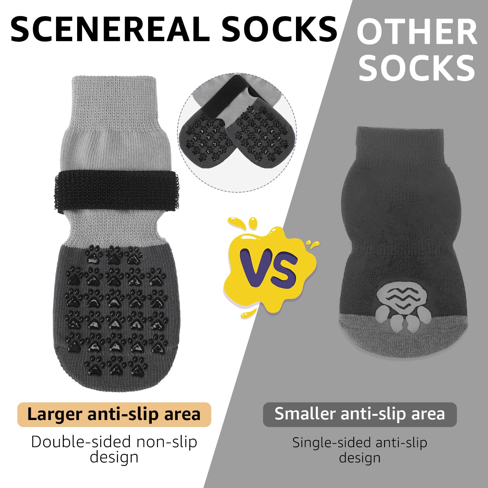 SCENEREAL removable elastic tape aids easy washing and secure wear.