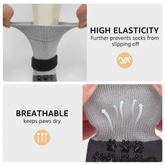 SCENEREAL dog socks sizing guide helps achieve proper fit at home.