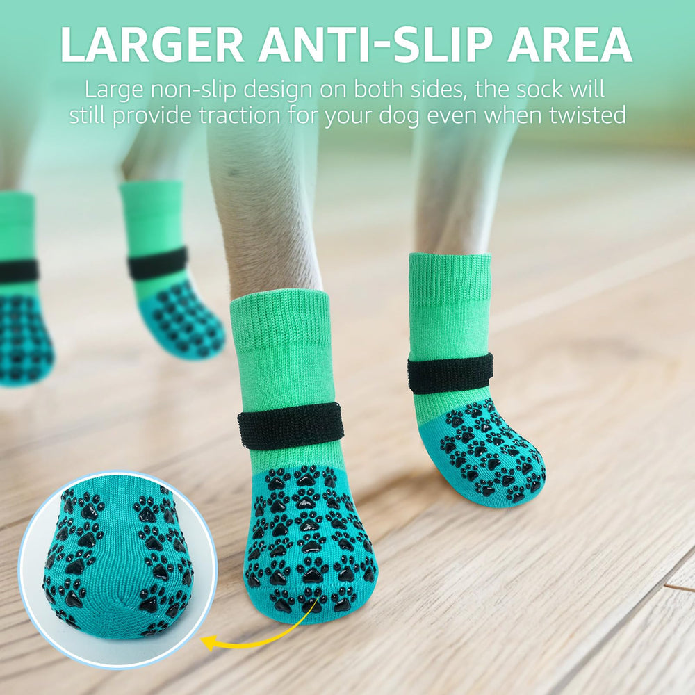 SCENEREAL dog socks with soft breathable fabric keep paws comfortable during extended wear