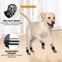 SCENEREAL dog socks soft-knit fabric delivers breathable comfort