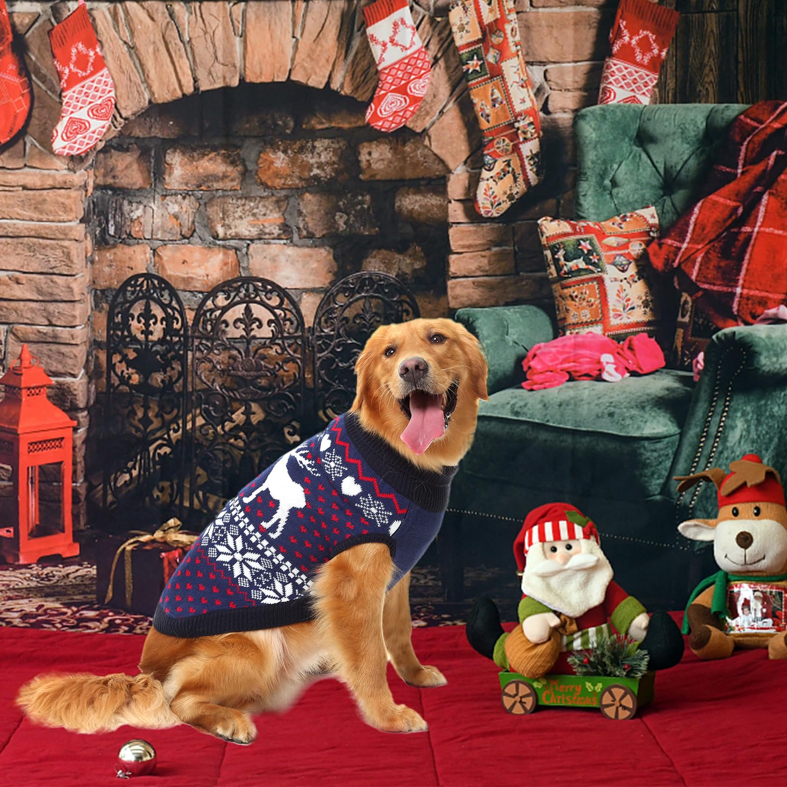 SCENEREAL dog sweater size ML measurements, helps choose comfortable fit