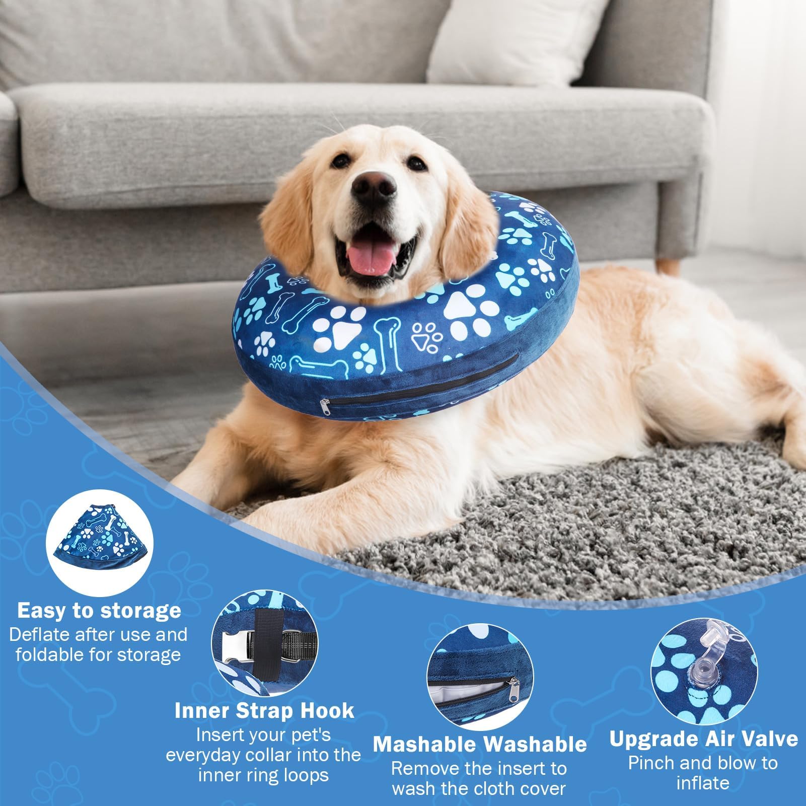 SCENEREAL inside-strap fix enables secure attachment to everyday collar