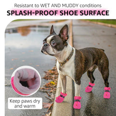 SCENEREAL non-slip soles grip slick surfaces to protect paws.