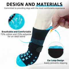 SCENEREAL non-slip grip on smooth floor improving dog stability.