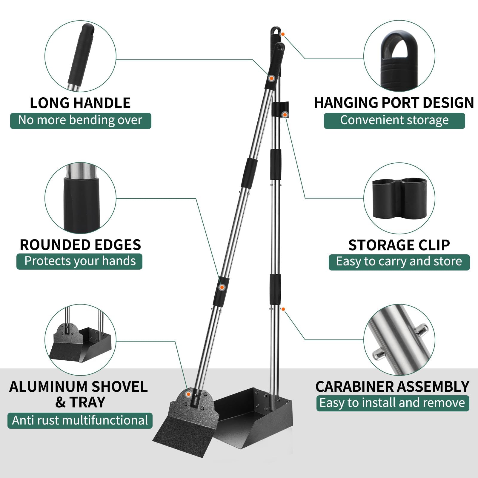 SCENEREAL rust-proof powder-coated rods ensure durable outdoor use.