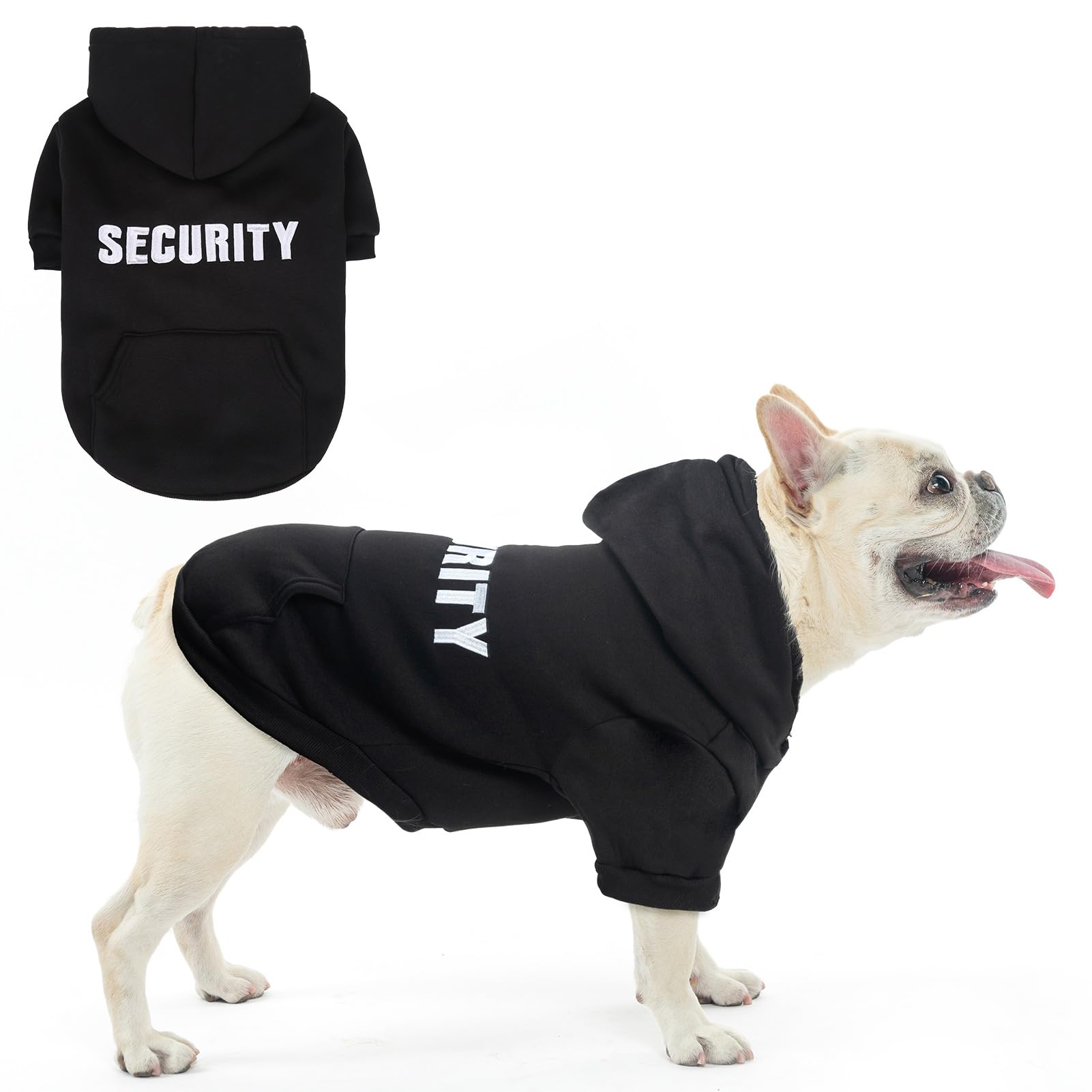 SCENEREAL Security Dog Hoodie back embroidery boosts visibility and street-ready style on walks