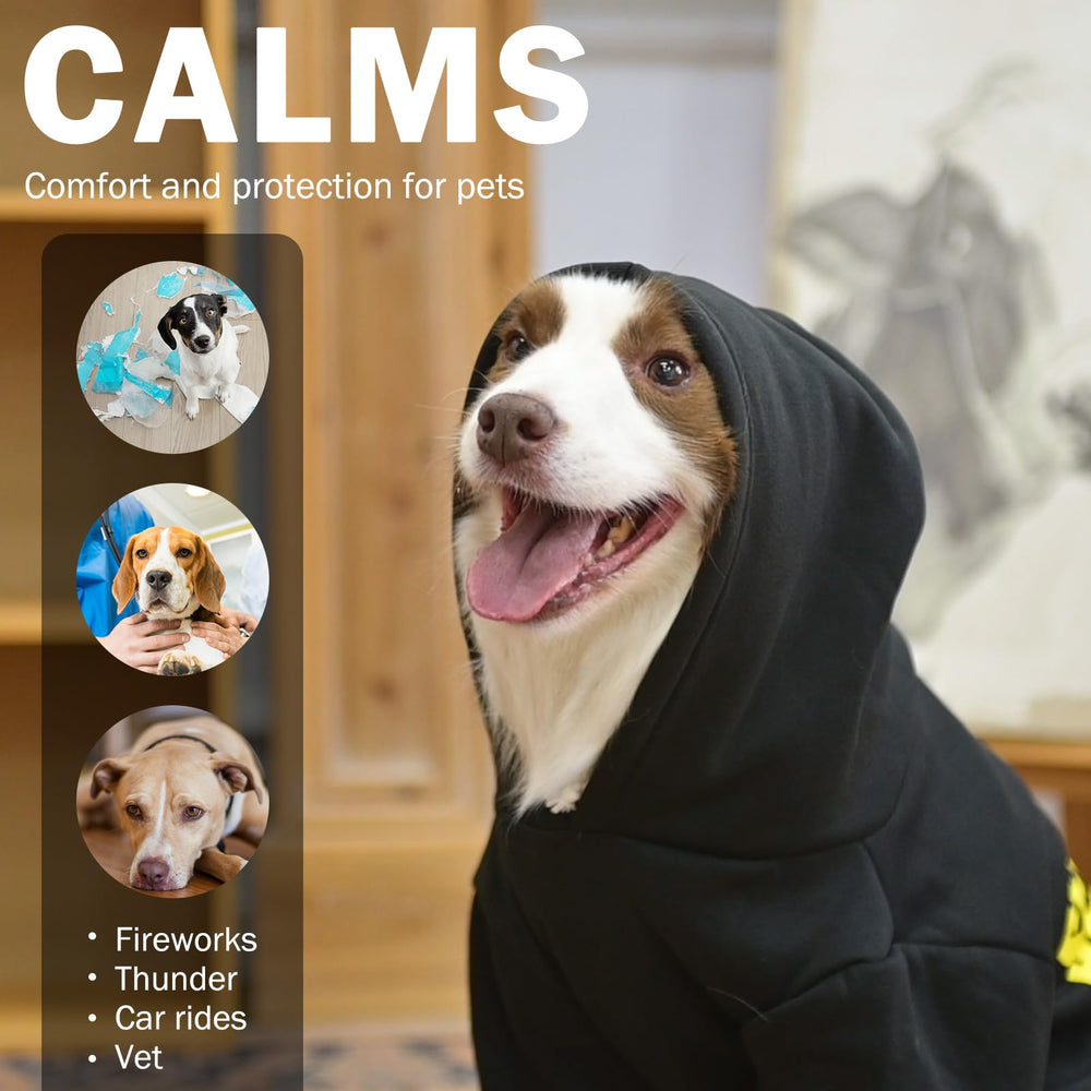 SCENEREAL Security Dog Hoodie soft brushed fleece fabric and cozy lining close-up
