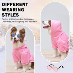 SCENEREAL Security Dog Hoodie front view shows warm fleece for everyday walks