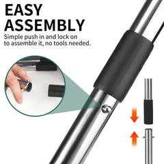 SCENEREAL slick aluminum surface cleans quickly after use.