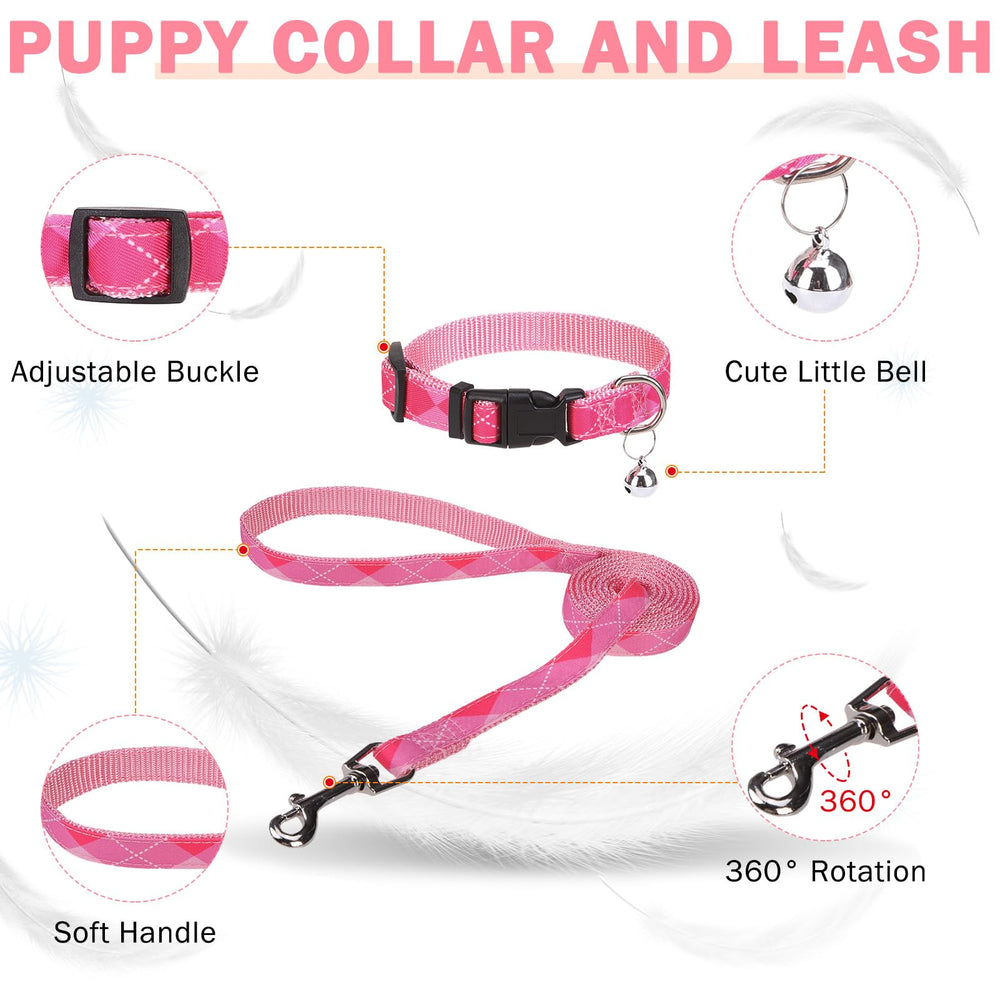 SCENEREAL pink plaid leash attachment ensures secure swivel hook for smooth walks