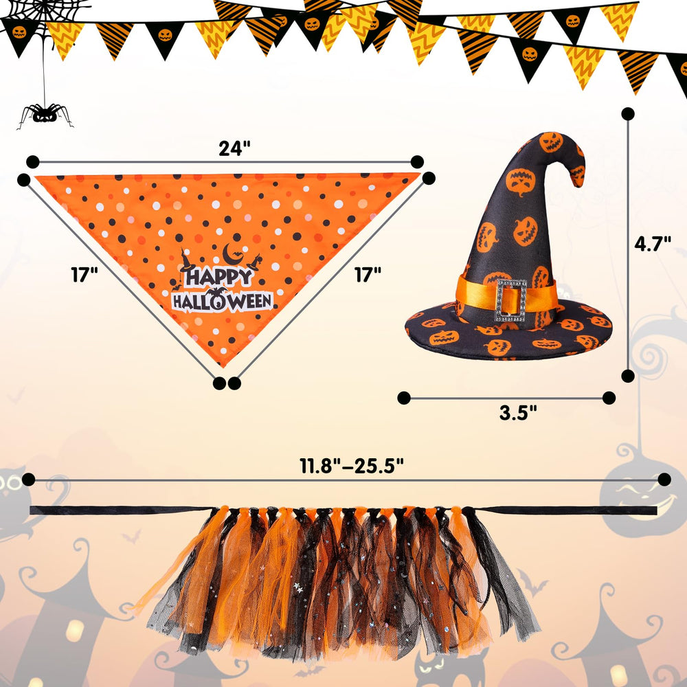 SCENEREAL sombrero para perro: seguro y cómodo para fiestas de Noche de Brujas.
