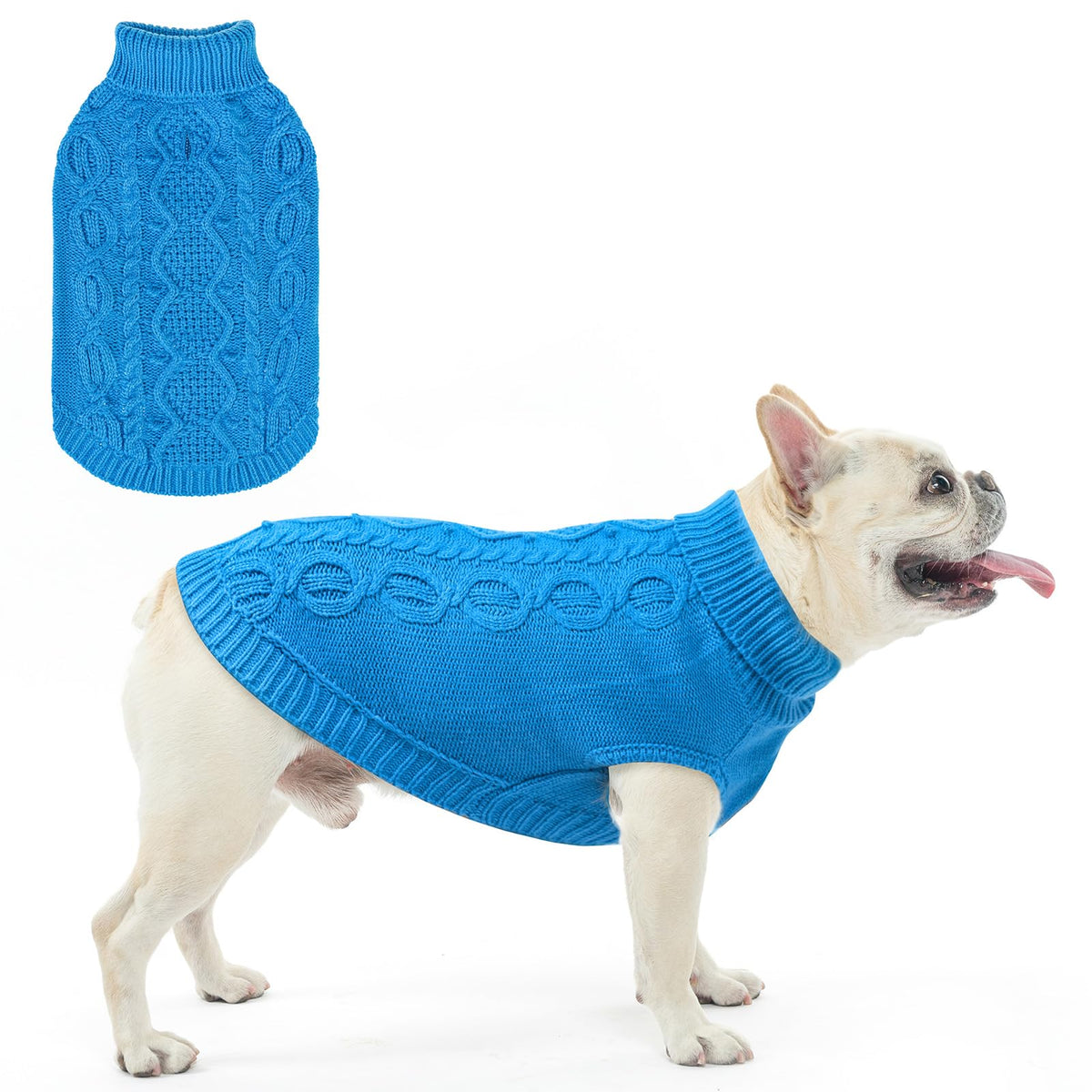SCENEREAL sudadera para perro tejido frontal muestra ajuste cómodo y estilo clásico