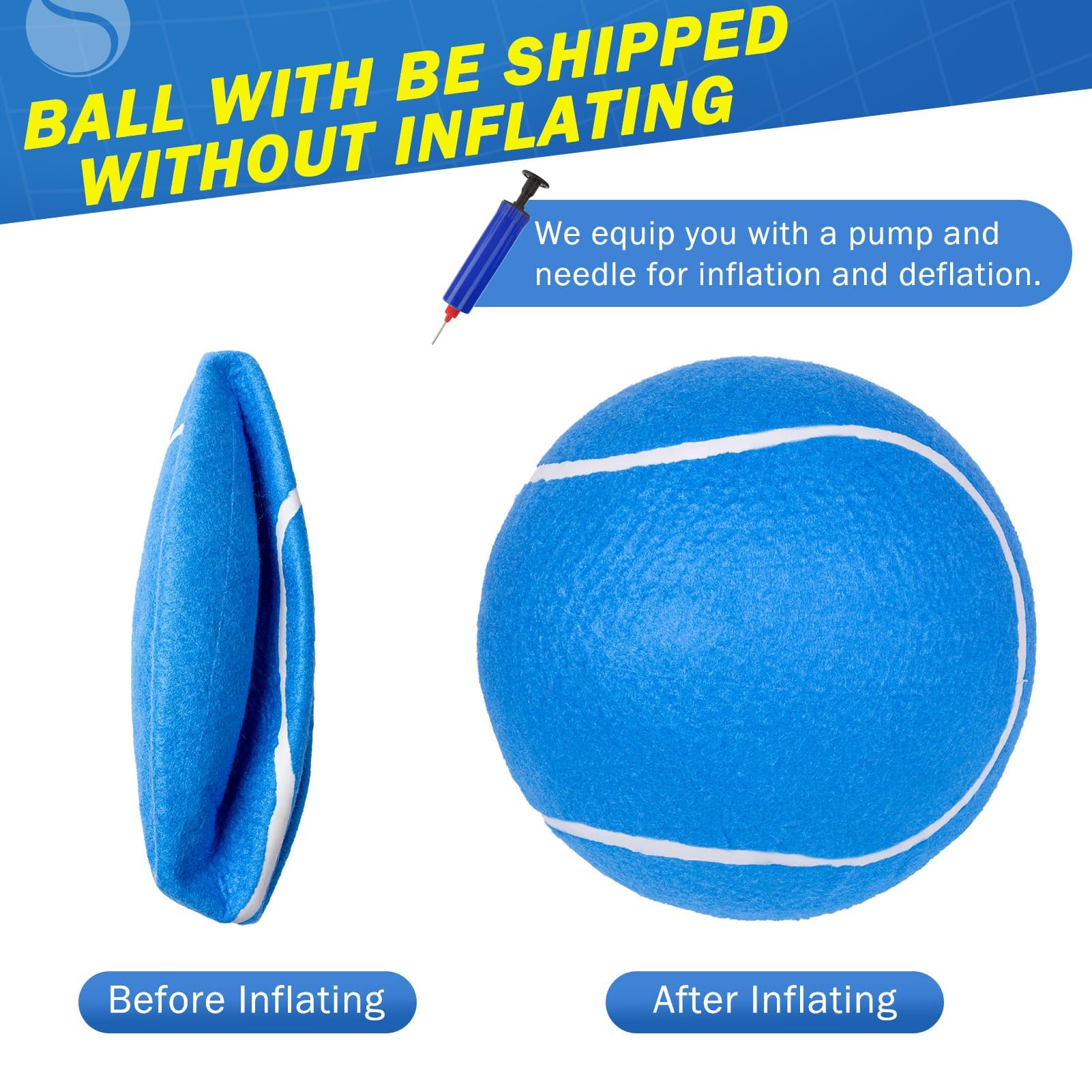SCENEREAL two-color ball for dogs promotes engaging play and visibility