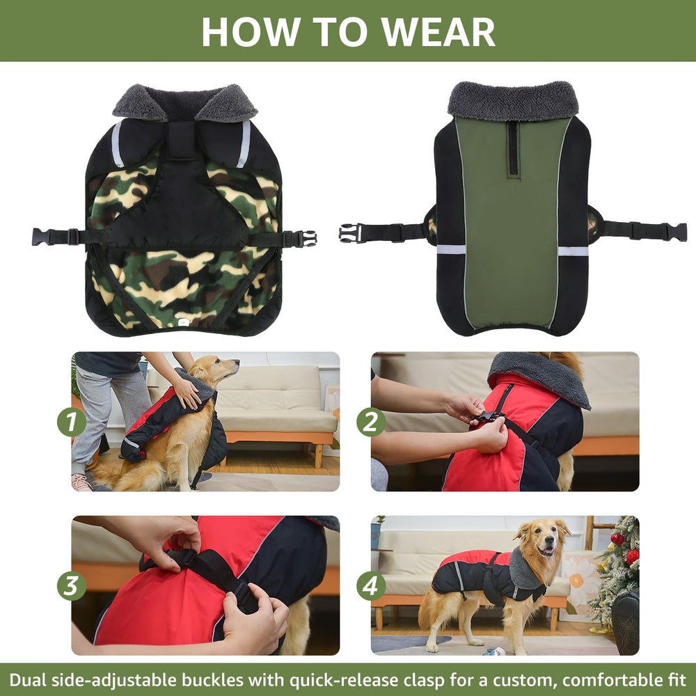 SCENEREAL size chart helps you find the best fit for S–2XL dogs