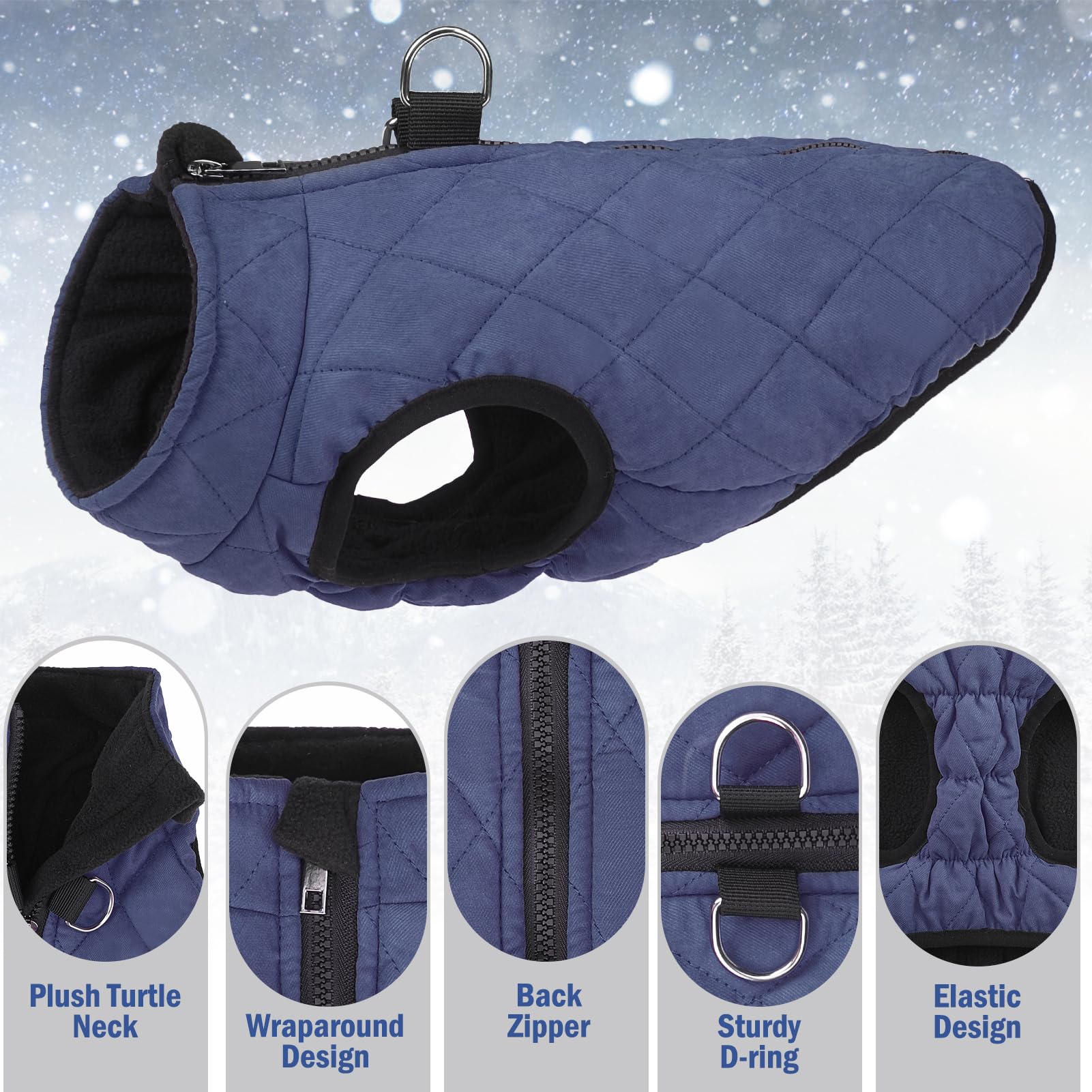 SCENEREAL inner double-sided fleece close-up reveals warm quick-warming lining.