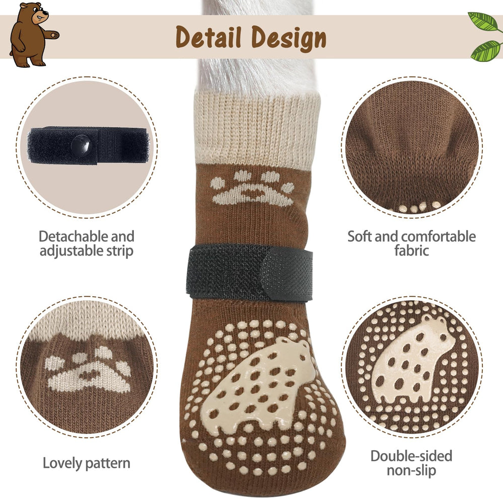 SCENEREAL dog socks available in multiple sizes for many breeds.
