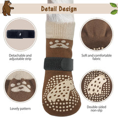 SCENEREAL dog socks available in multiple sizes for many breeds.