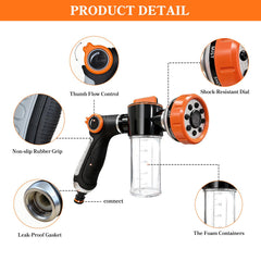 SCHITEC ergonomic design sprayer enables one-handed water control during grooming.