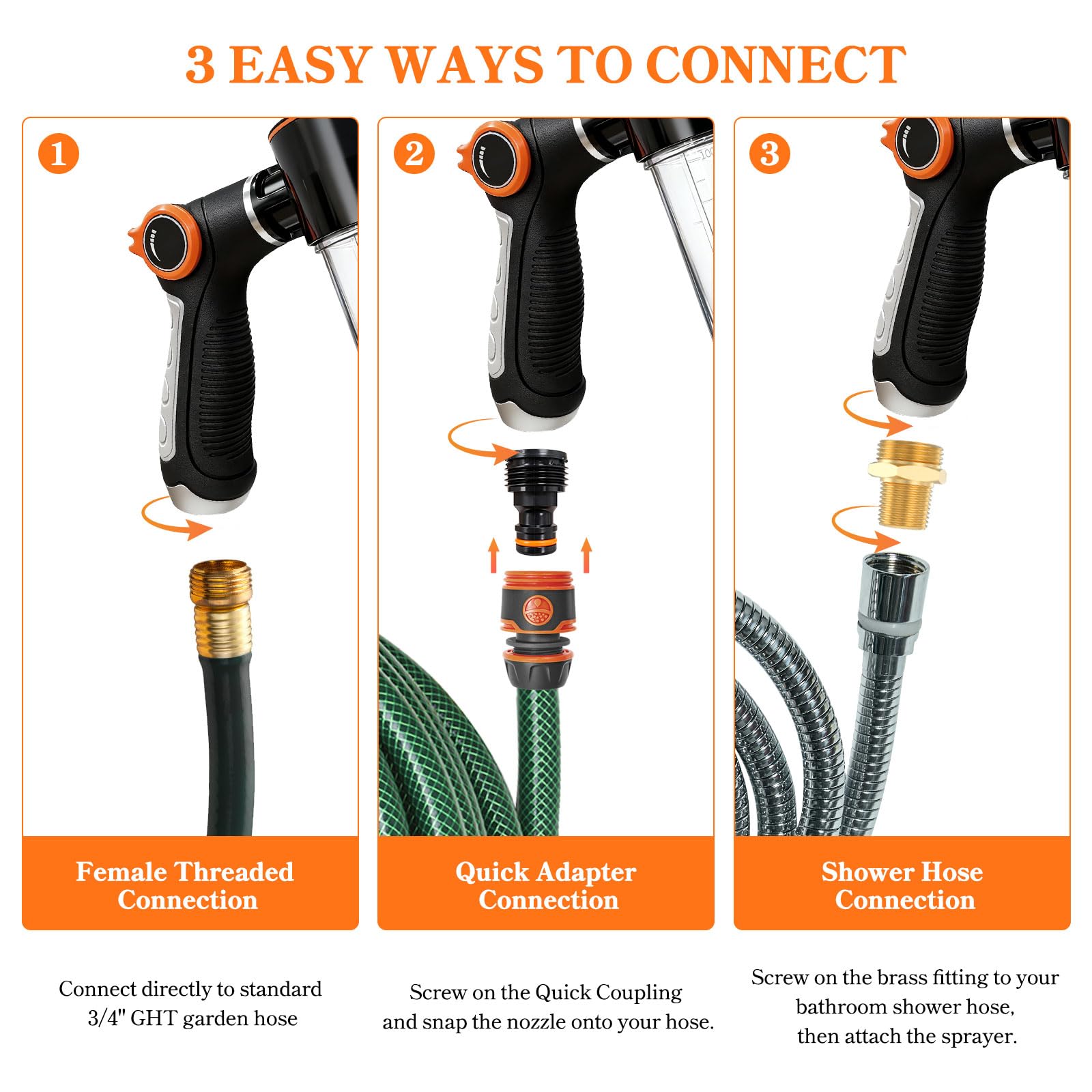 SCHITEC quick-connect adapters simplify indoor and outdoor spraying.