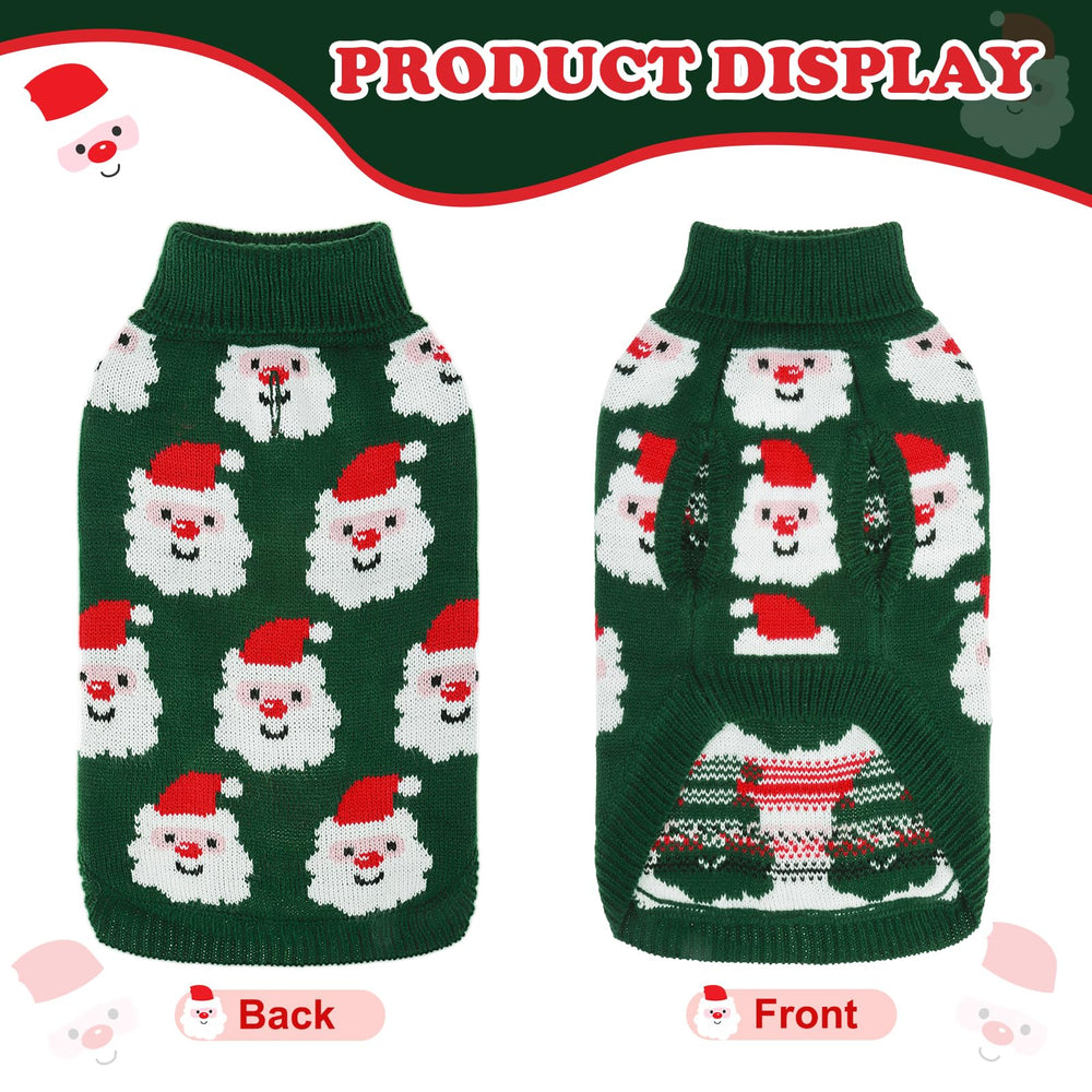 SCIROKKO dog sweater lapel design adds neck warmth and secure fit