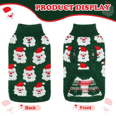 SCIROKKO dog sweater lapel design adds neck warmth and secure fit