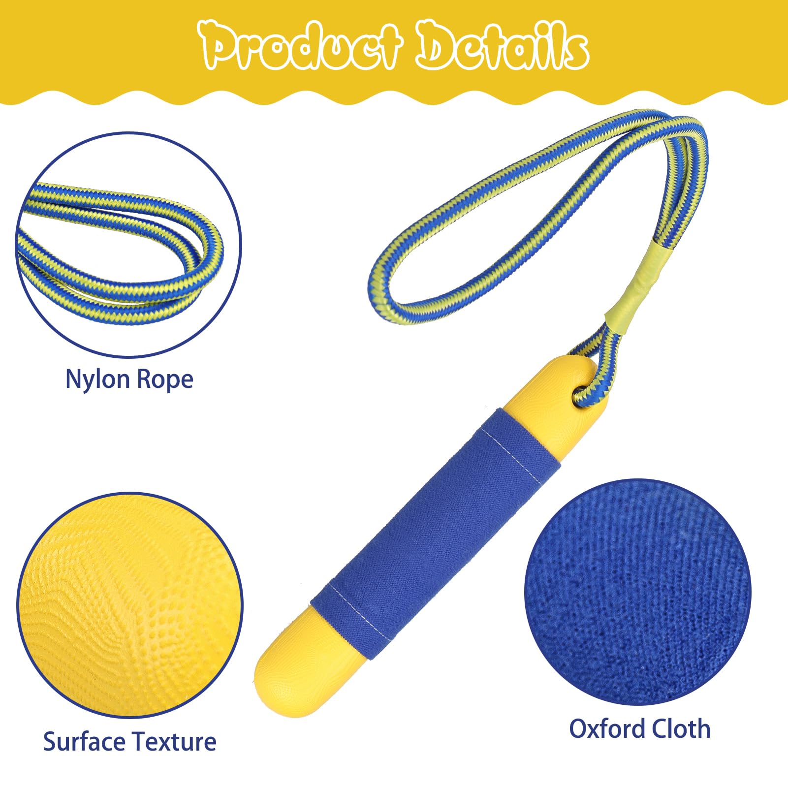 SCIROKKO dog pool toy in bright colors for easy outdoor visibility.