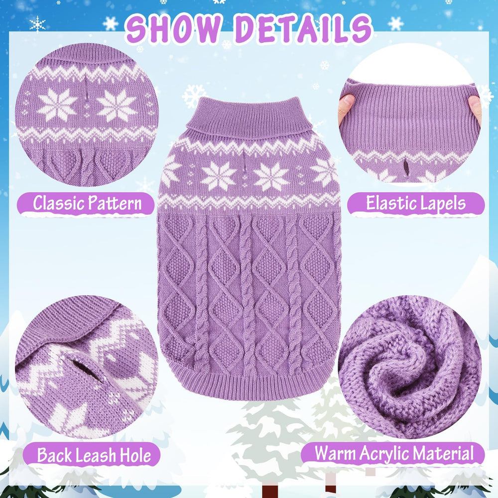 SCIROKKO suéter morado, diseño clásico en punto suave para uso diario.
