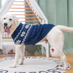 SCIROKKO Warm Winter Dog Sweater lapel design adds stylish warmth.