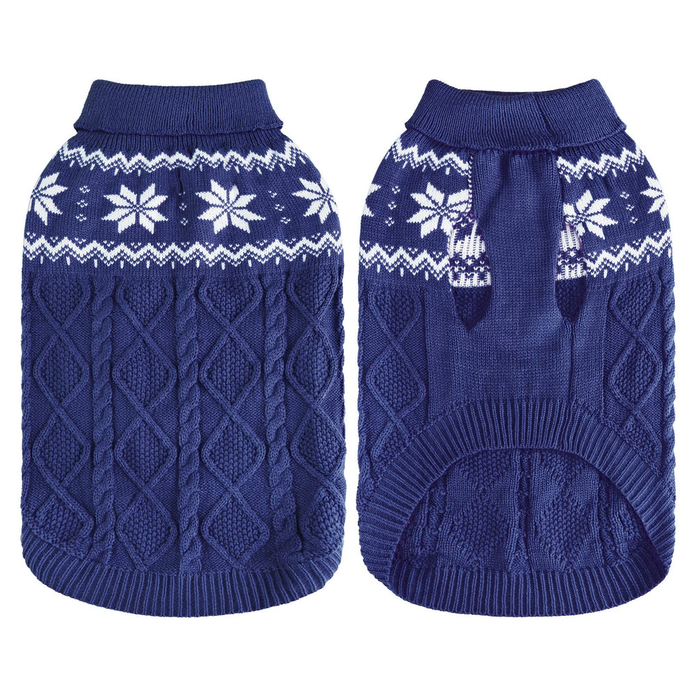 SCIROKKO Warm Winter Dog Sweater worn outdoors demonstrates everyday comfort