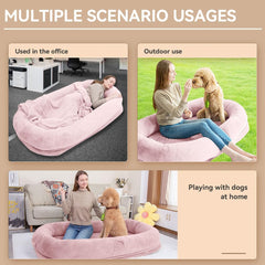 SCNUT Ultra-Soft Dog Bed includes bonus matching blanket for extra warmth.