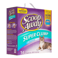 Scoop Away Fresh Scent Clumping Cat Litter closeup shows tight clumps for easy disposal.